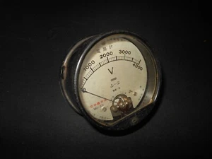 WW2 Imperial Japanese Navy - ELECTRICAL VOLTMETER - SHIPS & SUBMARINES - RARE! - Picture 1 of 5