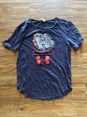 Under Armour Gonzaga University Bulldogs Shirt Shirt Small S Blue Heat Gear - Image 1 of 4