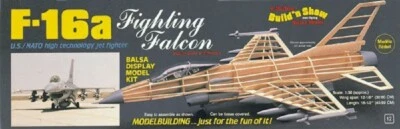 Guillow's Standmodell F-16a Fighting Falcon 1:30 Balsa Bausatz - Bild 1 von 2