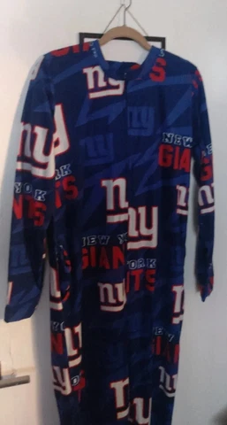 NFL official team apparel New York Giants Fleece One Piece Pajamas Zip medium ny Cover
