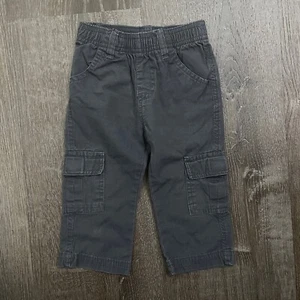 Kinder Korner Baby Jungen Überziehhose grau Cargotaschen Größe 12 Monate - Bild 1 von 4