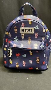 BT21 Mini Backpack Friends Characters K-Pop Blue BTS