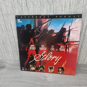 Glory 1989 Laserdisc Matthew Broderick, Denzel Washington, Morgan Freeman LBX - Picture 1 of 2