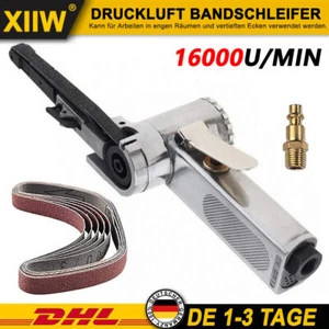 Druckluft Bandschleifer Fingerschleifer 10mm Schleifbänder Druckluftschleifer - Bild 1 von 12