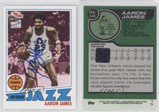 2005-06 Topps 1952 Style Fan Favorites Auto Aaron James #FFA-AJA Auto