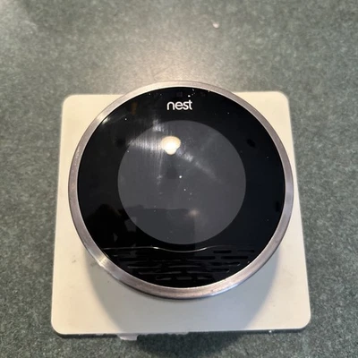 Nest 1st Generation Learning Silver Programmable Thermostat - Image 1 of 4