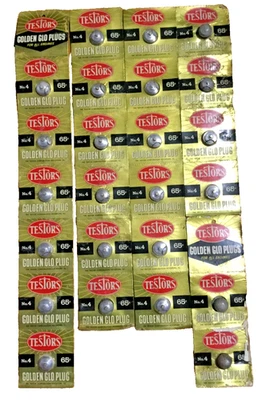24 Enchufes Testors Globo de Oro Nº 4 De Colección NOS Tienda Stock, Avión Foto 1 de 4