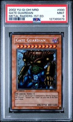 2002 YU-GI-OH! MRD-METAL RAIDERS 1ST EDITION #000 GATE GUARDIAN PSA 9 - Image 1 of 2