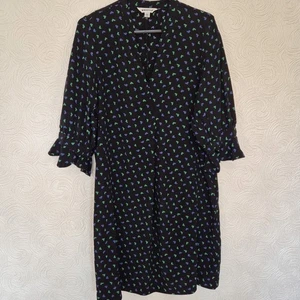 Whistles Ikat Sonia Shift Dress Black & Hearts Dress M - Picture 1 of 10