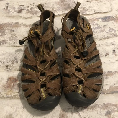 Sandalias Keen para mujer Whisper punta cerrada talla 10,5 impermeable cuero nailon zapato Foto 1 de 4