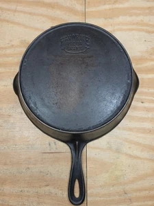 Rare Vintage Favorite Piqua Ware Smiley Face #8 Cast Iron Skillet 🍳 Nice - Bild 1 von 21
