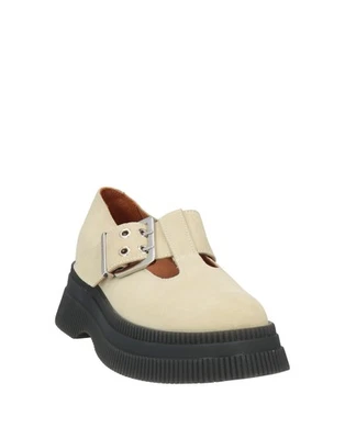 RRP€368 GANNI Leather Mary Jane Shoes US9 UK6 EU39 Square Heel Made in Italy - Image 1 of 4