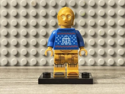LEGO Star Wars C-3PO Minifigure Holiday Sweater Christmas 75340 Minifig Retired - Image 1 of 2
