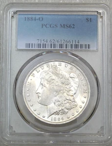 1884-O Morgan Silver Dollar PCGS MS62 Frosty PQ Just Graded New Holder #Q155A - Picture 1 of 4