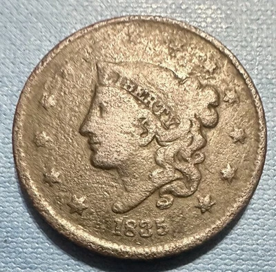 1835 "LARGE MOTTO" CORONET LARGE CENT   #273 - Image 1 of 2