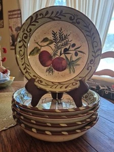 Certified International Geoffrey Allen 9.5"Pasta Bowls Set/5 All Different EUC  - Picture 1 of 24