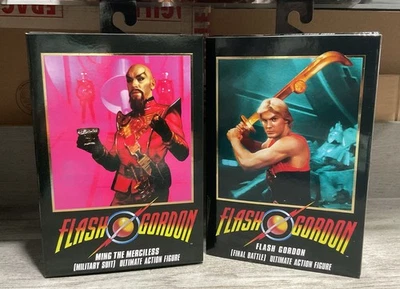 Figuras de ação Neca Flash Gordon Ming The Merciless e Flash Gordon Ultimate. - Imagem 1 de 2