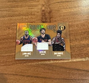 LeBron James 2016 Panini Gold Standard Golden Trios /49 Game Used Jersey NRMT+ - Picture 1 of 2