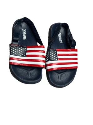 Diapositivas de bandera americana Gymboree para niños pequeños talla 10 Foto 1 de 4