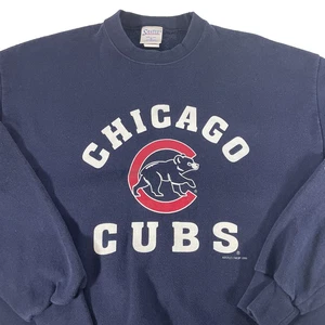 Vintage Chicago Cubs Crewneck Sweatshirt Santee 90’s Mens XL Blue 1999 Pullover - Picture 1 of 6