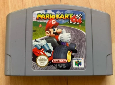 Mario Kart 64 Nintendo 64 N64 - solo cartuccia - Pal - ottime condizioni - più economico su eBay!! - Immagine 1 di 3