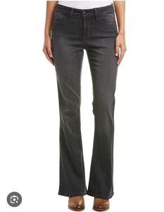 NYDJ Farrah Flare Jeans Charcoal Gray Women’s Size 14 Lift Tuck NWT Retail $134 - Picture 1 of 5
