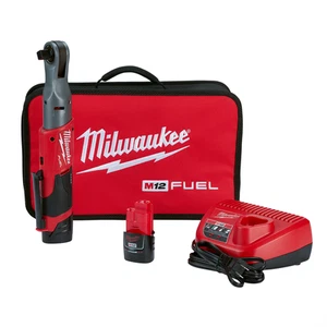 Milwaukee 2558-22 M12 FUEL 1/2" Cordless Ratchet Kit, REDLITHIUM - Picture 1 of 5