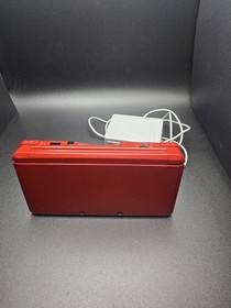 Nintendo 3DS Handheld System - Flame Red- Tested And Working With Charger 