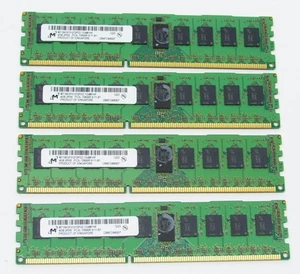 Lot 4 Micron 4GB PC3L-10600R DDR3 ECC Reg Server Memory MT18KSF51272PDZ-1G4M1 - Picture 1 of 3