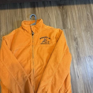 Vintage Aigle Orange vintage corduroy jacket. XL. Embroidered Inn Patch. - Picture 1 of 5