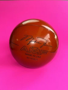 Michael Jordan AMF Bowling Ball Undrilled Basketball Made in USA WITH BAG - Picture 1 of 12