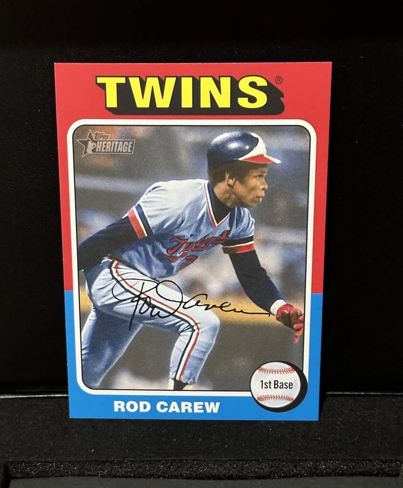 ROD CAREW 2024 Topps Heritage- Oversized 1975 Topps Baseball Box Loaders #OB-6 - Image 1 of 4