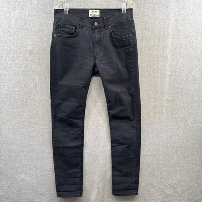 Pantalones chinos Acne Studios para hombre 31x30 ajustados cónicos gris carbón 5 bolsillos sarga* Foto 1 de 4