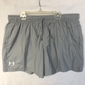 NWT Under Armour UA Icon Volley Shorts Men Mesh-Lined Gray/Silver $45, Size XL - Picture 1 of 7