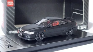 1:64 Inno x Pop Race Honda Integra DC2 Type R Matt Black Edition Asphalt Mini GT - Bild 1 von 5