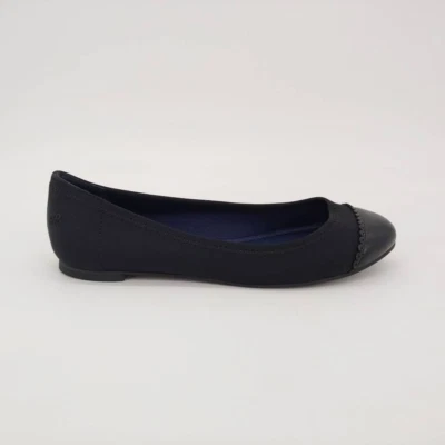 Jack Rogers Mujer Bree Ballet Zapatos Planos Negros Sin Cordones Puntera 5.5 M Nuevos Foto 1 de 4