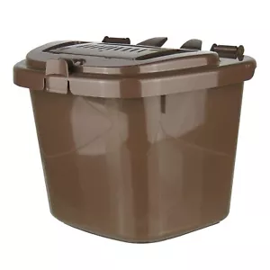 Brown Kitchen Compost Caddy Bin - Food Recycling (5 Litre) 5L - Picture 1 of 4