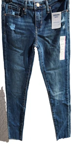 Levi's Denizen Girls Jeans Super Skinny High-Rise Dark Wash Blue Size 12 NWT - Picture 1 of 2