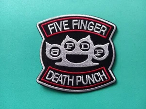 Rock Music Sew / Iron On Embroidered Patch:- Five Finger Death Punch (a) - Picture 1 of 1