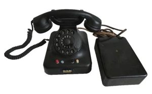 Teléfono DeTeWe Deutsche Telephonwerk dial giratorio baquelita vintage original - Imagen 1 de 14