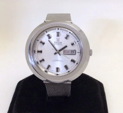 RICOH APEX de colección, día/fecha, Cal. 83, 17J Automático, Todo SS, C.1960’s, Funciona Foto 1 de 4