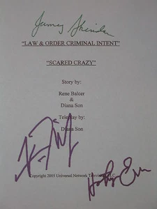 Law and Order: Criminal Intent Firmado TV Script X3 CI Vincent D' Onofrio reimpresión - Imagen 1 de 1