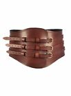 Medieval Roman Armor Belt Gladiator Leather Waist Wide Belt Triple Belt Gifts Fo