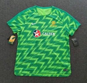 🔶️2018 AUSTRALIA SOCCEROOS NIKE FOOTBALL SOCCER TRAINING SHIRT XXL JERSEY - Picture 1 of 6