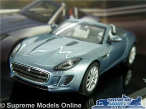 JAGUAR F-TYPE S CAR MODEL SATELLITE GREY (BLUE) F TYPE 1:43 SIZE IXO DEALER T3 - Picture 1 of 6