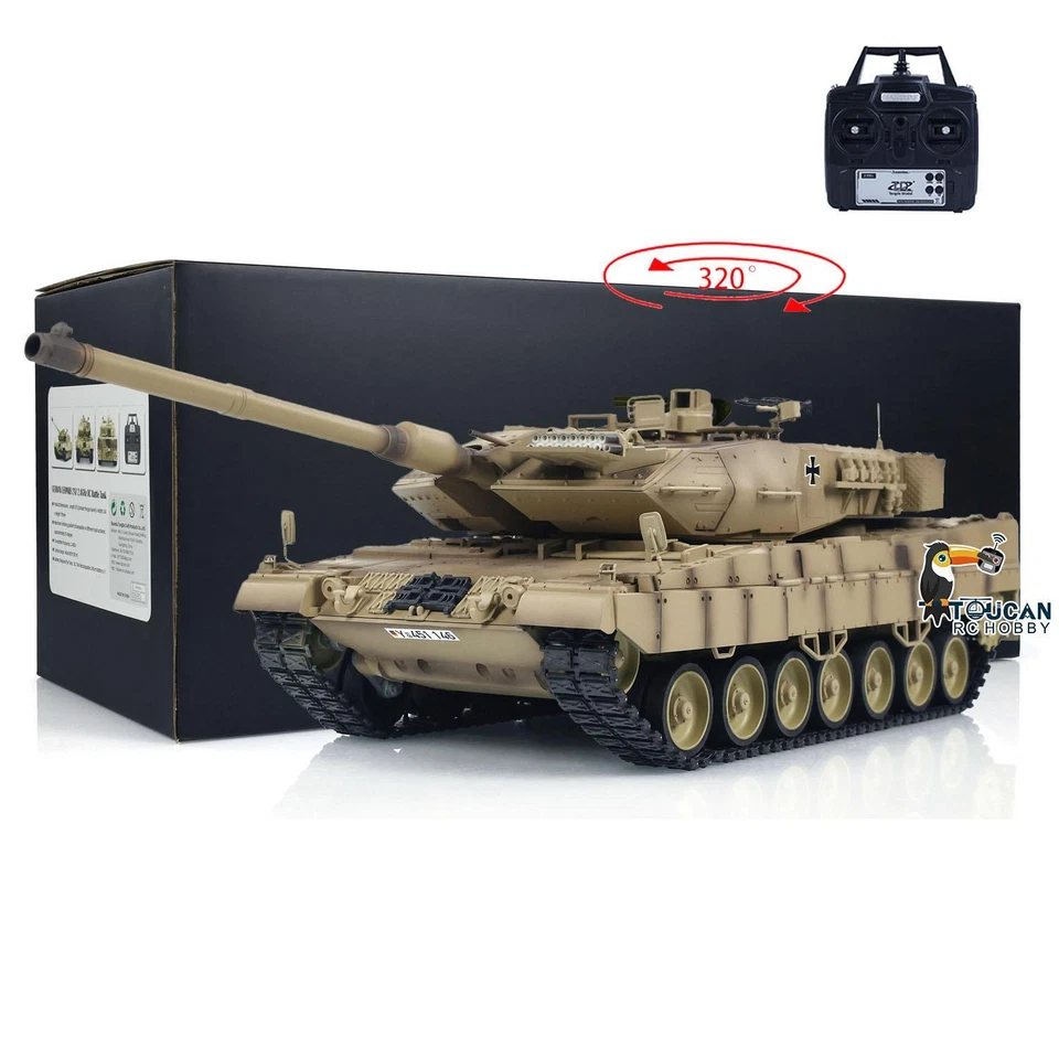 Tongde 1/16 RC Infrared Battle Tank German Leopard2A7 Electric Military Tanks - Image 1 of 4