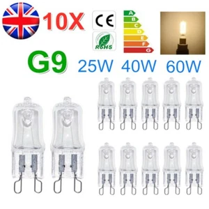 100pcs G9 ECO Halogen Bulbs 240V 25W 40W 60W Clear Capsule Replaced Warm White - Picture 1 of 15