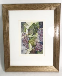 Kathleen Moore "Clusters" 1998 Aquarell Fotodruck Rahmen und Passepartout - Bild 1 von 7