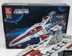 NISB Star Wars Venator, Brick-built MOC w/ display stand, 960 pcs (See photos) - Picture 1 of 13