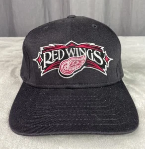 Cappello Vintage New Era Detroit Red Wings Regolabile NHL Cinturino Pelle Berretto Posteriore - Foto 1 di 12